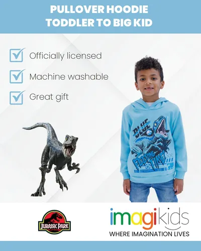 Miniatura 3 de Jurassic World Dinosaurio T-Rex - Sudadera con capucha de forro polar para niños pequeños a grandes