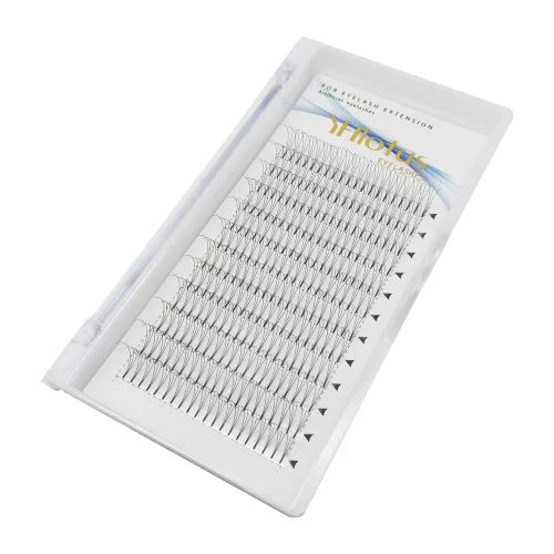 Miniatura 5 de Extensiones de pestañas postizas en abanico 3D, 4D, 5D, 6D, 7D, 8D, grosor de 0.07 C/D, rizos naturales, raíces cortas, abanicos de extensiones