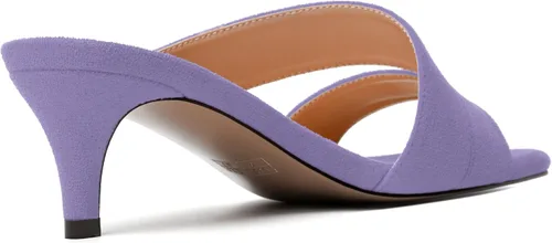 Miniatura 5 de MODENCOCO Sandalias casuales de tacón bajo para mujer, de gamuza y puntera cuadrada, 2 pulgadas
