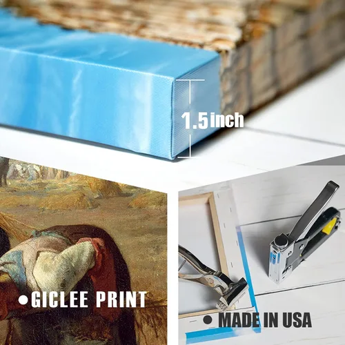 Miniatura 551 de A&T ARTWORK Campo de trigo con cipreses de Van Gogh Las reproducciones de arte clásico mundial, impresiones en lienzo giclée para decoración