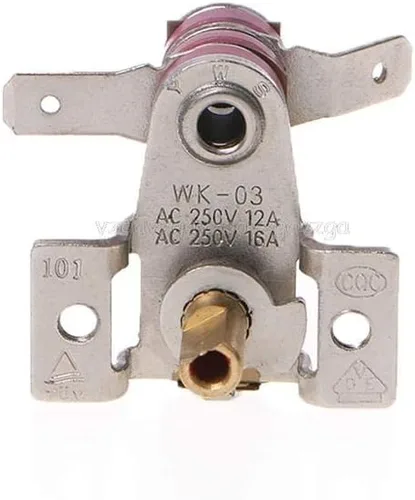 Miniatura 3 de Switch AC 250V 16A Adjustable 90 Celsius Temperature Switch Bimetallic Heating Thermostat DT-200 Je21 19