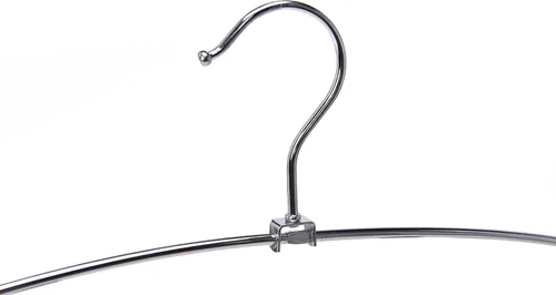 Miniatura 8 de Perchas de 3 pantalones de calidad, perchas de metal multibarra que ahorran espacio, estable con acolchado de espuma antideslizante, gancho Falda