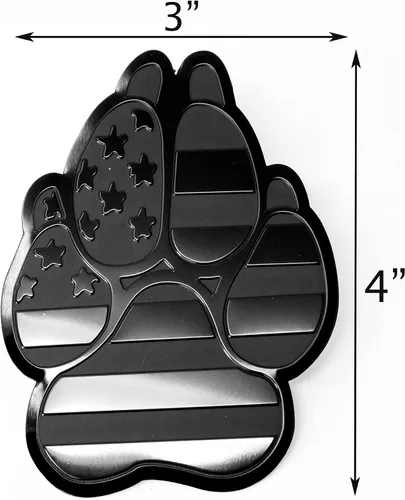 Miniatura 2 de Emblema de guardabarros de metal para autos, camiones (3 x 4 pulgadas, negro)