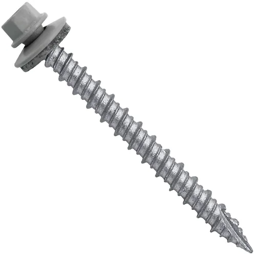 Miniatura 49 de Brite - Tornillos para techos de metal blanco (10 x 2 unidades), cabezal de arandela hexagonal, arranque automático/roscado, arandela EPDM, 3 x 250