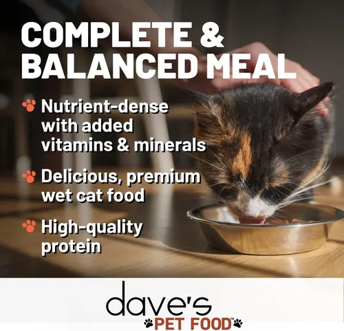 Miniatura 3 de Dave's Pet Food Grain Free Wet Cat Food (Minced Chicken in Gravy), Naturally Healthy Canned, Added Vitamins & Minerals, Wheat, Gluten & GMO-Free