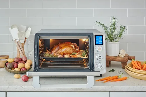 Miniatura 7 de De'Longhi - Horno tostador de convección digital de 10 en 1, 24L, horno de convección real con luz interna, parrillas, asado, horneado