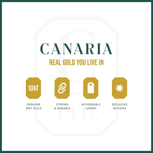 Miniatura 8 de Anillo Canaria de oro amarillo de 10 quilates talla diamante