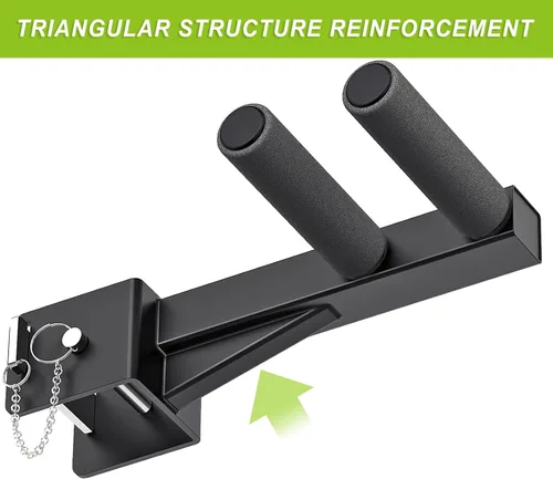 Miniatura 5 de Nordic Hamstring Curl Attachment, Dip Bar, Belt Squat & Safety Spotter Arms for 2"x2" & 3"x3" Power Racks, Home Gym Strength Training Accessories