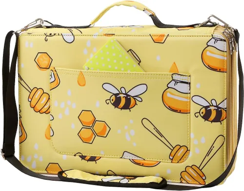 Miniatura 32 de Estuche para lápices Jungle con 120 ranuras de tela Oxford, con ranura para lápices, organizador con práctico envoltorio portátil, soporte multicapa
