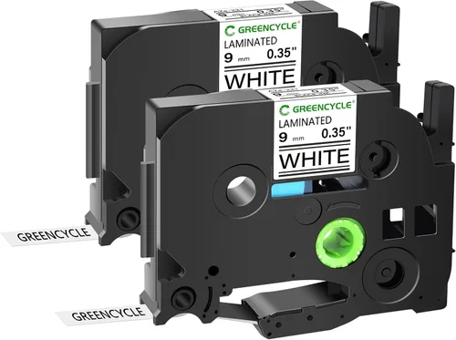 Miniatura 13 de GREENCYCLE TZe-111 - Cinta adhesiva transparente laminada de 0.23 pulgadas compatible con Brother P-Touch TZ-111 TZe111, cinta negra sobre