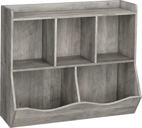 Miniatura 6 de Amyove Estantería y estantería para niños, estante de almacenamiento de juguetes, estante múltiple con organizador de cubículos para niños y niñas