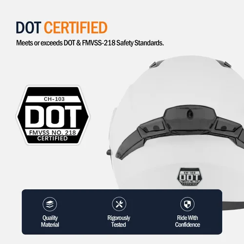 Miniatura 3 de Casco modular de motocicleta, aprobado por DOT, ligero de cara completa, para cuatrimotos y motocross, de doble visera, protector solar