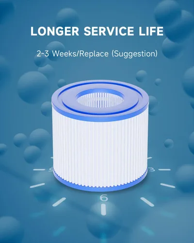 Miniatura 6 de AQUALTRA Repuesto de filtro para bañera de hidromasaje, filtros de spa tipo S1 compatibles con bomba de piscina PureSpa de 4.2 x 2.8 pulgadas