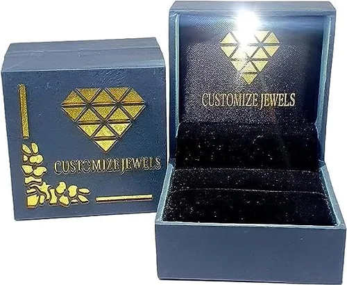Miniatura 7 de Anillo de compromiso de diamantes redondos creados en laboratorio con certificación IGI de 0.50-3.0 quilates con piedra lateral en oro blanco de 14