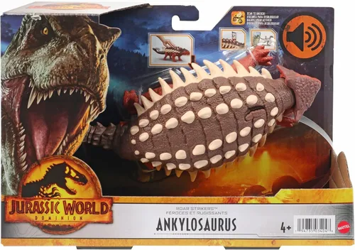Miniatura 6 de Mattel Jurassic World Dominion Roar Strikers Figura de acción de dinosaurio con sonido rugiente y acción de ataque, juguete de dinosaurio