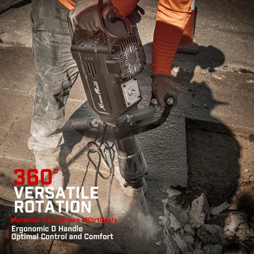Miniatura 4 de XtremepowerUS Construcción eléctrica resistente del sacador del interruptor del martillo de Jack de la demolición 2800Watt