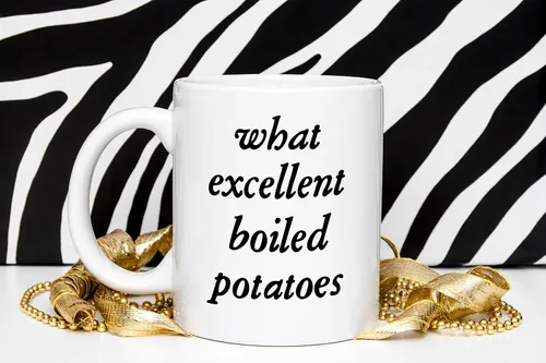 Miniatura 2 de What Excellent Boiled Potatoes Pride and Prejudice Gifts - Taza de orgullo y prejuicio - Regalos de Jane Austen - Taza de Jane Austen - Mr Collins