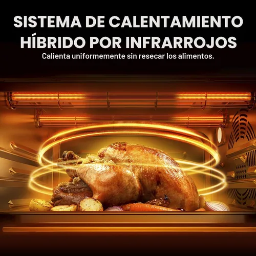 Miniatura 4 de Midea Flexify Slim - Horno tostador de puerta francesa 8 en 1, combo de freidora de aire, horno compacto de encimera con SpeedHeat infrarrojo