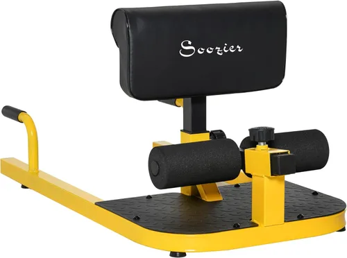Miniatura 10 de Soozier 3-in-1 Padded Push Up Sit Up Deep Sissy Squat Machine Home Gym Fitness Equipment Negro