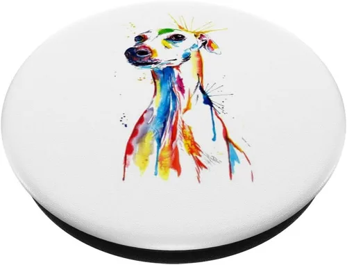Miniatura 2 de Lovely Greyhound Dog Splash Pop Artwork - PopSockets Grip and Stand for Phones and Tablets