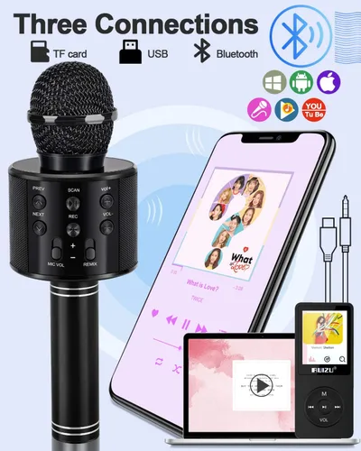Miniatura 4 de Juguetes para Niños de 3-12 Años, Micrófono de Karaoke para Niños Regalos de Cumpleaños Presentes para Niñas y Niños de 5 6 7 8 9 10 11 12 Años