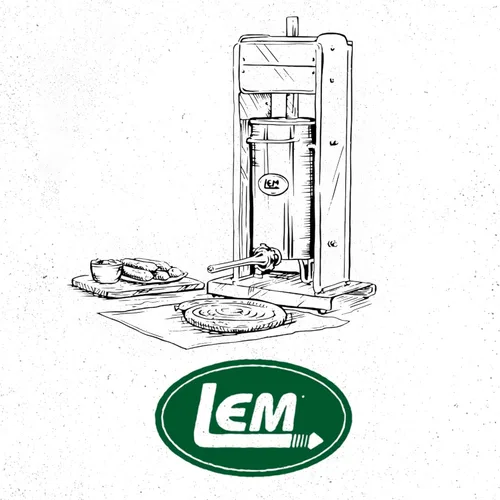 Miniatura 8 de LEM Products Embutidora de salchichas motorizada Big Bite de acero inoxidable con cilindro removible, capacidad de 10 libras, 0.5HP