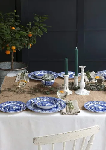 Miniatura 4 de Spode. Platos georgianos azules. Conjunto de 6, en varios motivos.
