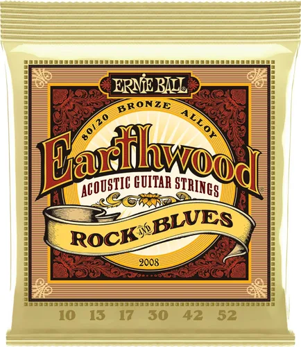 Miniatura 13 de Ernie Ball - Cuerdas personalizadas para guitarra acústica Earthwood de bronce 80/20, calibre medio, calibre 12.5-56 (P02005) (Paquete de 2)