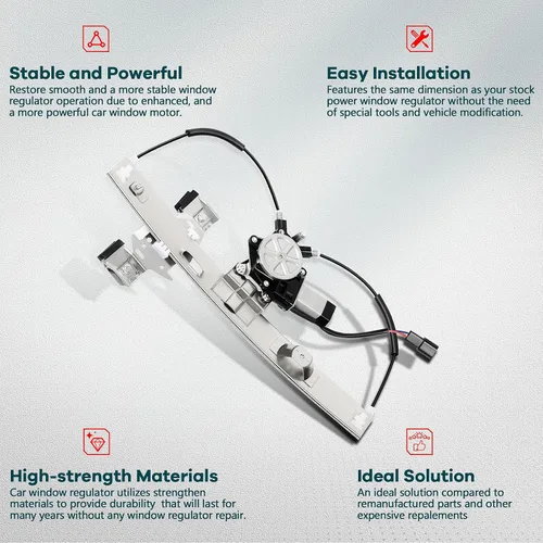 Miniatura 2 de Elevalunas eléctrico trasero izquierdo lado del conductor con motor para Pontiac Grand Prix para 2004-2008,15869655,748-266