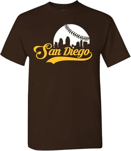 Miniatura 18 de Xtreme Apparrel Cityscape Skyline - Camiseta para hombre para fanáticos del béisbol Miami - Camisa negra