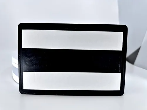 Miniatura 3 de Señal de salida ADA, 6 x 4 pulgadas, Braille grado II + cinta de doble cara 3M (negro)