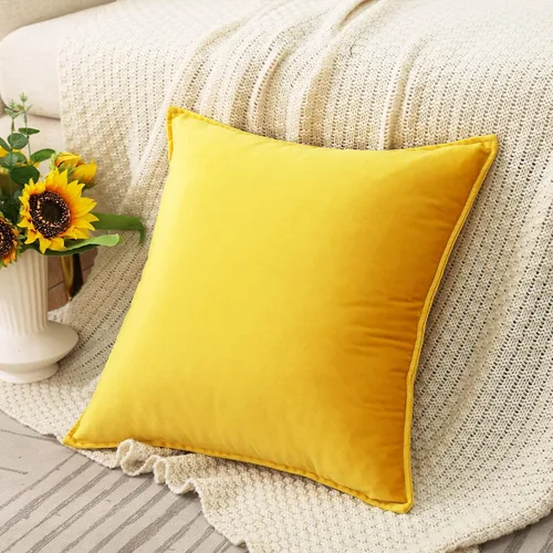 Miniatura 33 de JIAHANNHA Fundas de Almohadas Decorativas de Terciopelo Morado Paquete de 2 Primavera Decorativas Suaves para Sofá Cama Sala de Estar Oficina 18×18