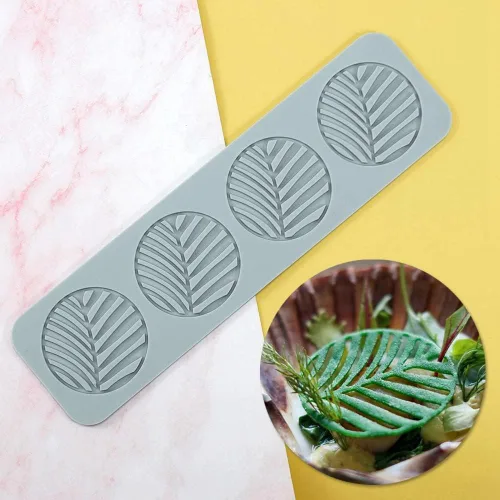 Miniatura 11 de TUKE Moldes de encaje para decoración de pasteles, moldes de silicona de hojas 3D para hornear moldes de gomitas, moldes de fondant de arcilla