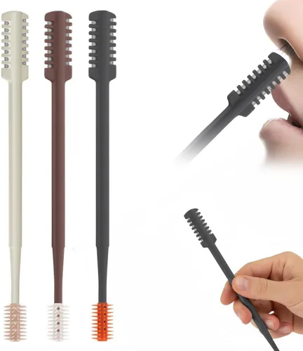 Miniatura 16 de Cortador de pelo nasal, 2026 mejorado de doble cara, portátil, recortador de vello de nariz para mujeres y hombres, artículos esenciales de viaje
