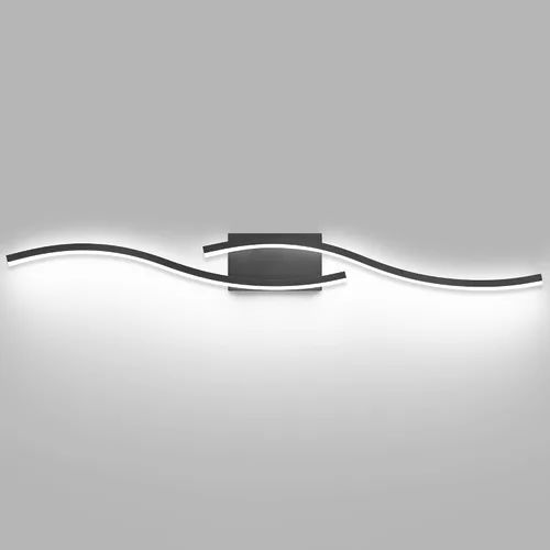 Miniatura 22 de PRESDE Lámpara LED de Tocador de Baño de 24", Moderna Luminaria de Barra de Pared Negra Sobre Espejo Regulable 3CCT