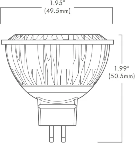 Miniatura 3 de Brilliance MR16 LED de 4 vatios, 3000K, 30 grados, 8-‐25 VAC, regulable, corriente máxima de 0.6 A