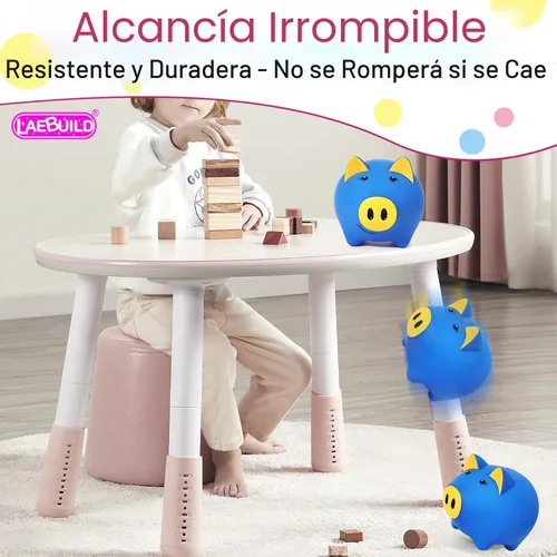 Miniatura 3 de Alcancía Mágica para Niños y Adultos - Banco de Dinero de Plástico Irrompible con Cerradura, Banco de Monedas que Brilla en la Oscuridad - Regalo