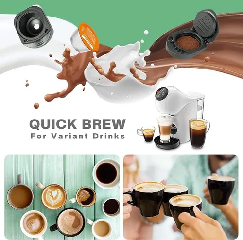 Miniatura 7 de i Cafilas Adaptador de café reutilizable para Dolce Gusto, convertidor recargable compatible con Piccolo XS/Genio S, bricolaje tu café en polvo 1