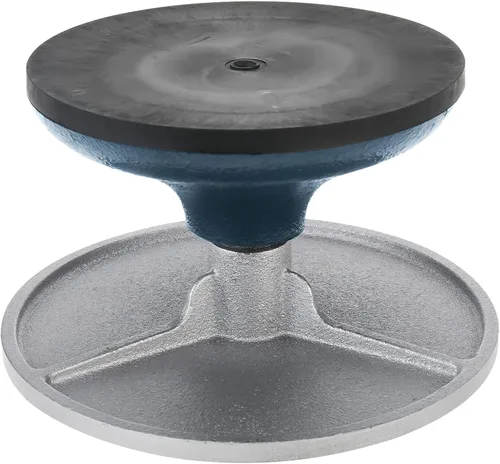 Miniatura 9 de HighFree Rueda que esculpe de 7 pulgadas, rueda de bandas resistente toda la placa giratoria de la construcción del metal con los rodamientos