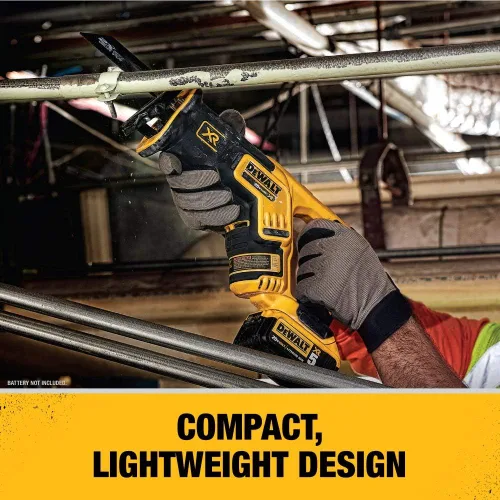 Miniatura 6 de DEWALT - Kit combinado de taladro inalámbrico de 20 V MAX, 4 herramientas (DCK444C2) con sierra recíproca DEWALT 20 V MAX XR compacta, solo