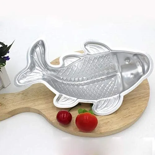 Miniatura 4 de Molde Koi en forma de pez - Molde para pastel de aleación de aluminio 3D (10 pulgadas)