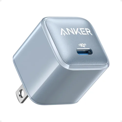 Anker Bloque de cargador USB C, 20 W PIQ 3.0 de carga rápida compacta para iPhone 17/16/15 y más series, Galaxy, Pixel 4/3, iPad (cable no incluido)