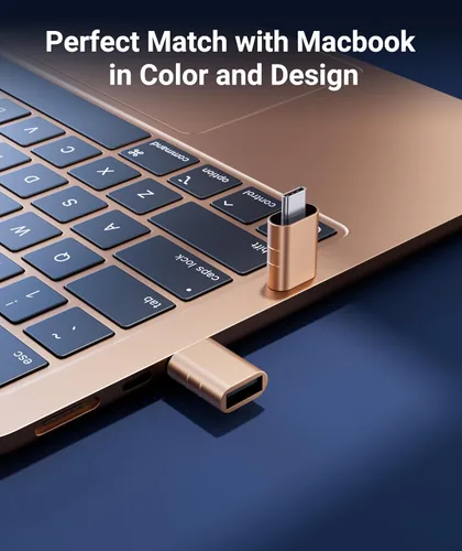 Miniatura 6 de Syntech Paquete de 2 adaptadores USB C a USB, adaptador USB C macho a USB 3 hembra compatible con iPhone 17 Pro Max, MacBook Pro Air 2024, iMac