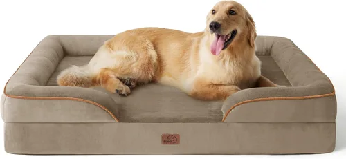 Miniatura 42 de Bedsure Cama ortopédica XL para perros extragrandes, cama lavable para perros y gatos, impermeable, cómodo sofá para perros con funda extraíble