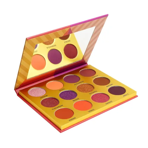 EBIN NEW YORK Cleopatra's Love - Paleta de sombra de ojos Secret of Pharaoh, altamente pigmentada y mezclable, libre de crueldad, mate y brillante