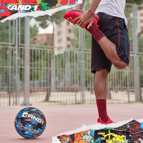 Miniatura 4 de AND1 Chaos Basketball: Official Regulation (29.5 inches) Rubber - Deep Channel Construction Streetball, Made for Indoor Outdoor Basketball
