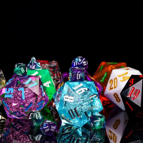 Miniatura 7 de 55mm dados DND de 20 lados, dados gigantes D20 D&D poliédricos grandes D20 con caja de regalo para Dungeons and Dragons, juegos de mesa RPG