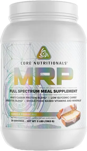 Miniatura 6 de Core Nutritionals MRP Reemplazo de comidas de espectro completo Mezcla de proteína de suero + mezcla de carbohidratos de bajo índice glucémico