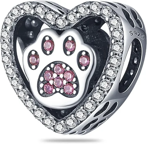 Pandach 925 Sterling Silver Charms for Bracelets Necklace with 5A CZ Stones Dangle Pendant Bead Jewelry Beads Gifts for Women