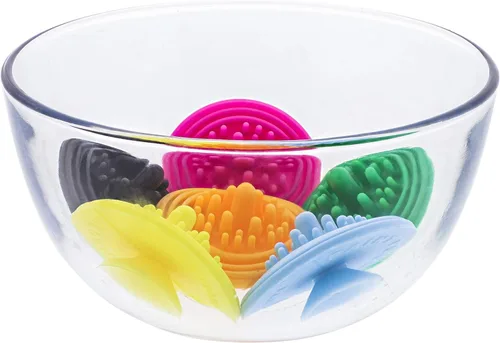 Miniatura 7 de Paint Puck Limpiador de pinceles (paquete de 3, negro) - Inserto de silicona reutilizable con succión y protuberancias para limpiar pinceles